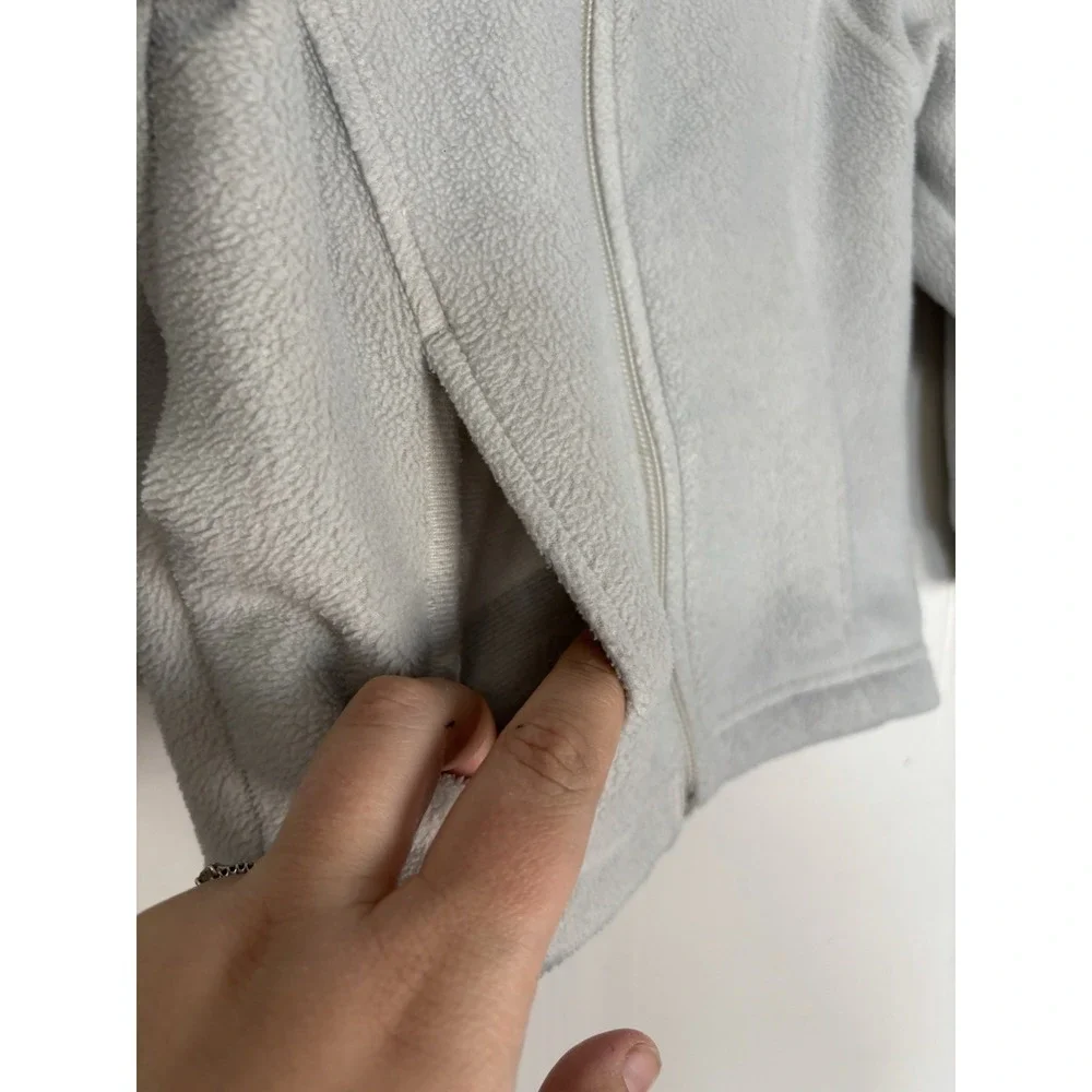 Columbia Toddler Fleece Light Gray Jacket‎ Zip Up 2T Gender Neutral